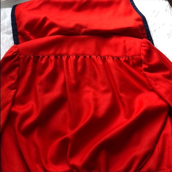 🍒Vintage Valentino🍒 100% Lana-Wool Red & Navy - Picture 7 of 7